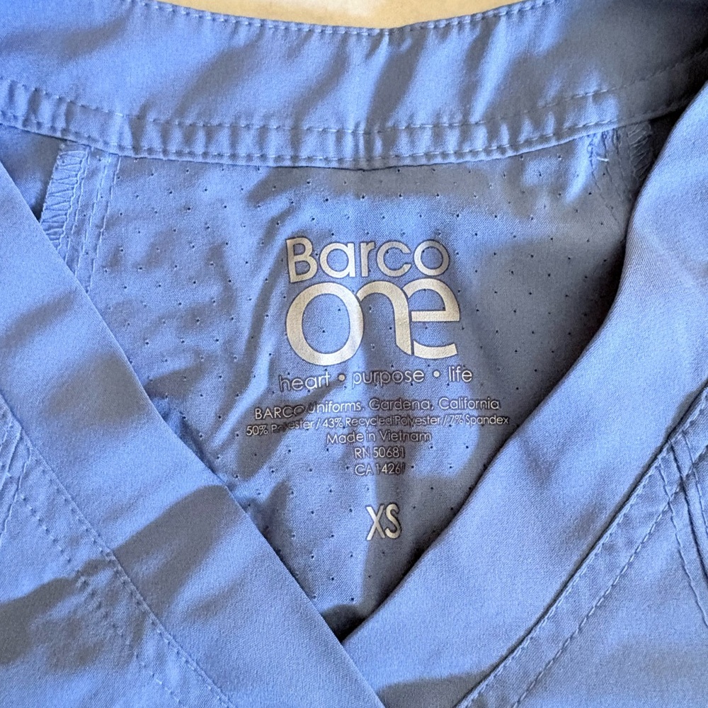 Barco One Women's Blue Scrub Top